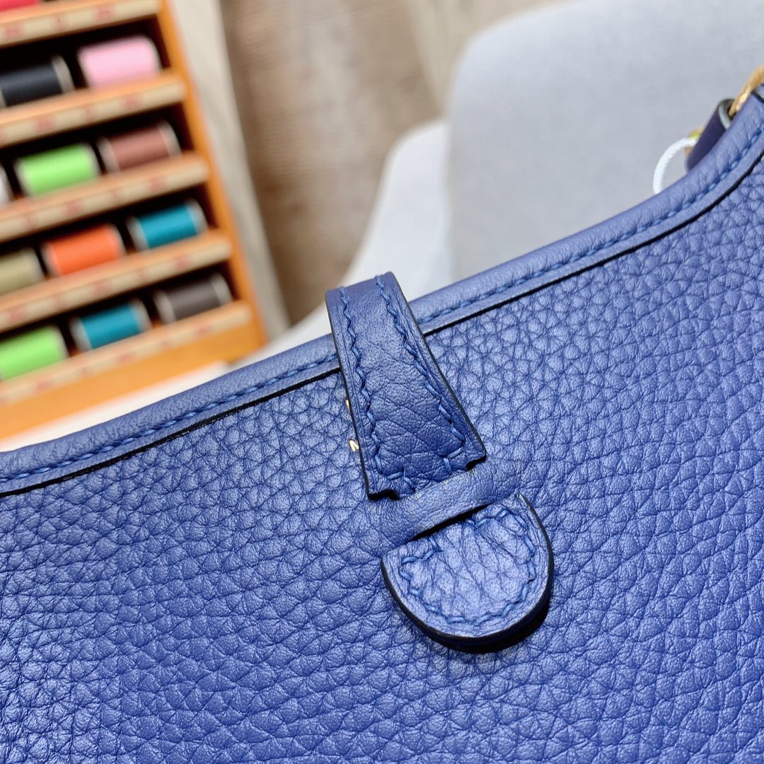 에르메스 미니 에블린16 사파이어블루 금장 끌레망스 가죽